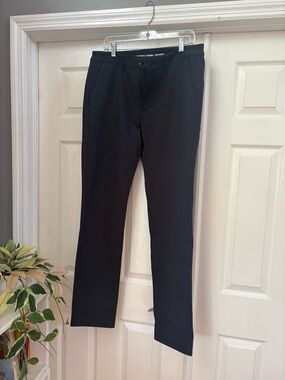 Men's Commuter Slim Navy Dress Pants - Tailored Comfort by True Classic